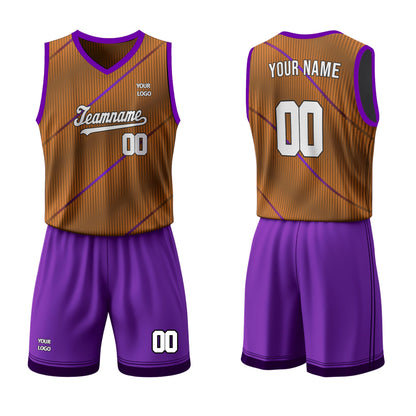 Custom Basketball Uniform - Abstract Stripe - Personalized Kit