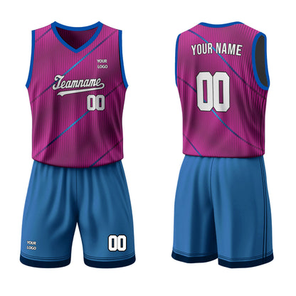 Custom Basketball Uniform - Abstract Stripe - Personalized Kit