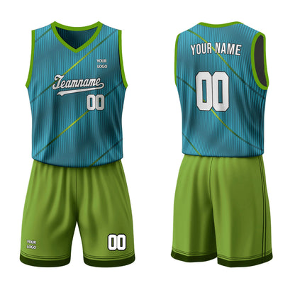 Custom Basketball Uniform - Abstract Stripe - Personalized Kit