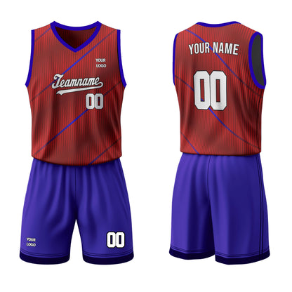 Custom Basketball Uniform - Abstract Stripe - Personalized Kit