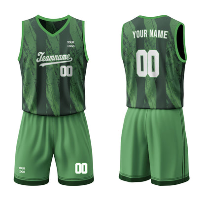 Custom Basketball Uniform - Abstract Grunge - Personalized Kit