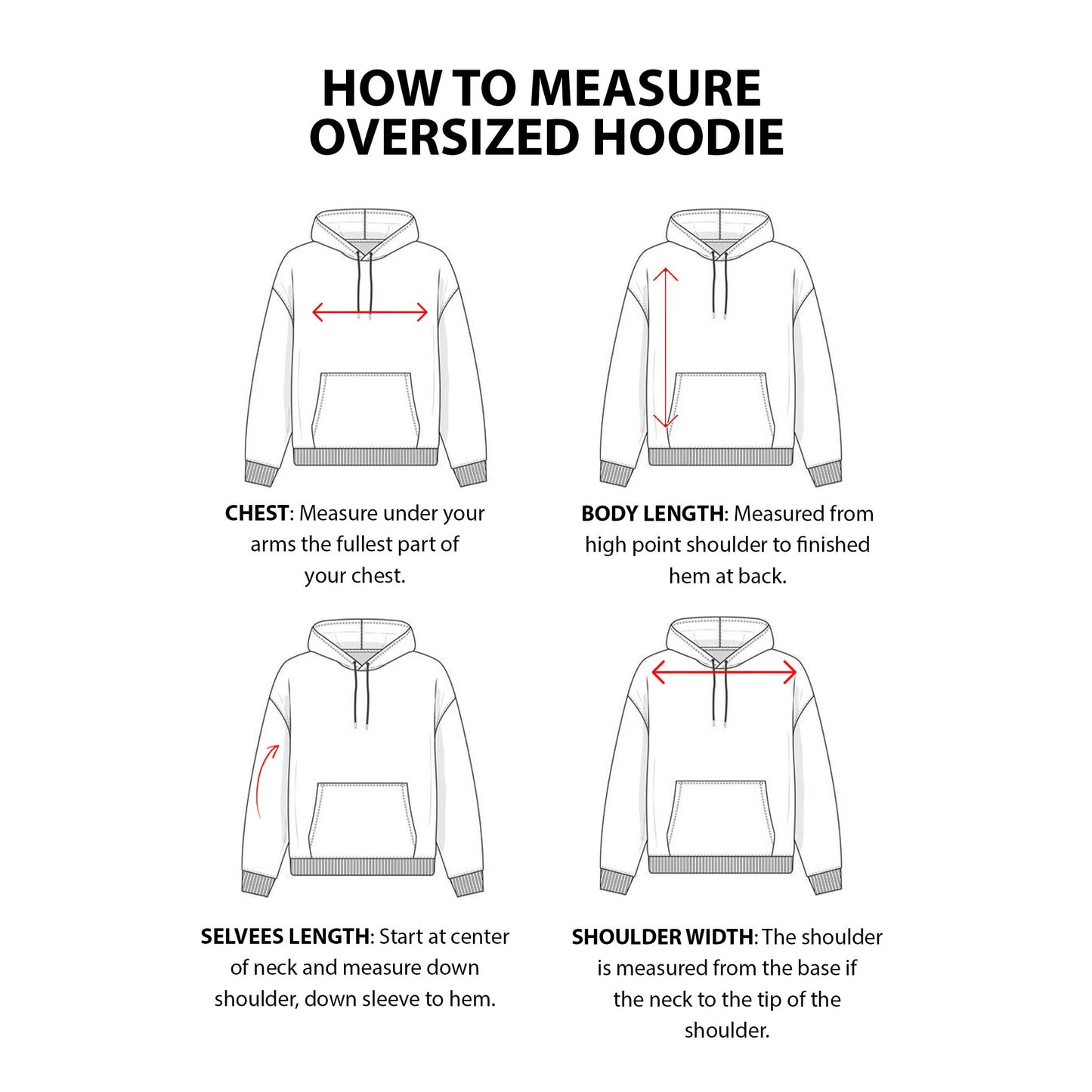 Custom Men Oversized Hoodie - Solid Color Personalized Pullover