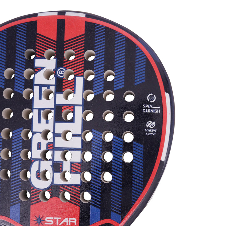 RROUND Premium STAR Paddle Racket-– Lightweight & Durable Carbon Fiberglass Construction