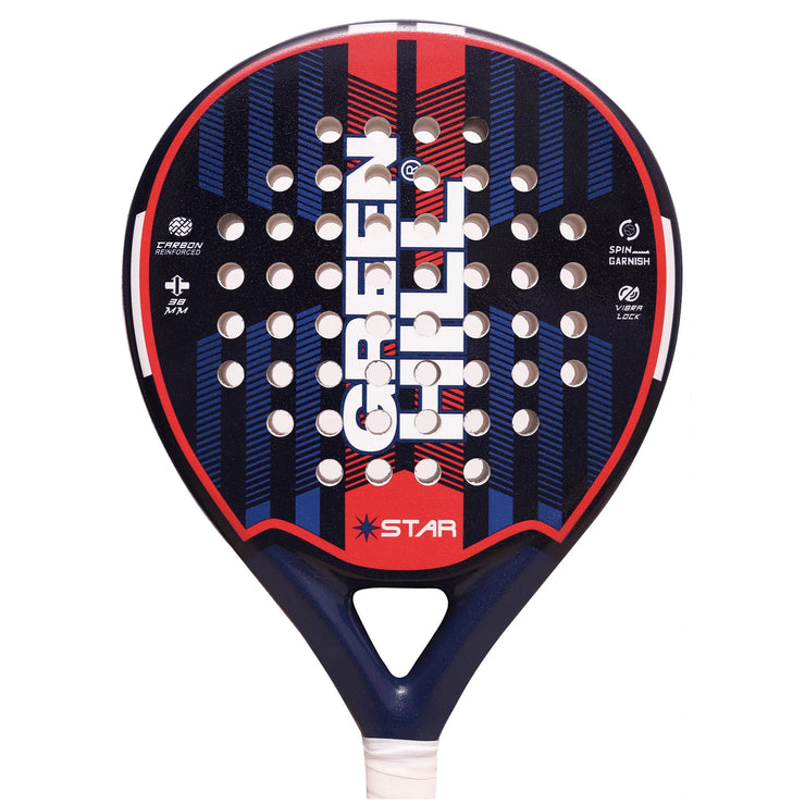 RROUND Premium STAR Paddle Racket-– Lightweight & Durable Carbon Fiberglass Construction