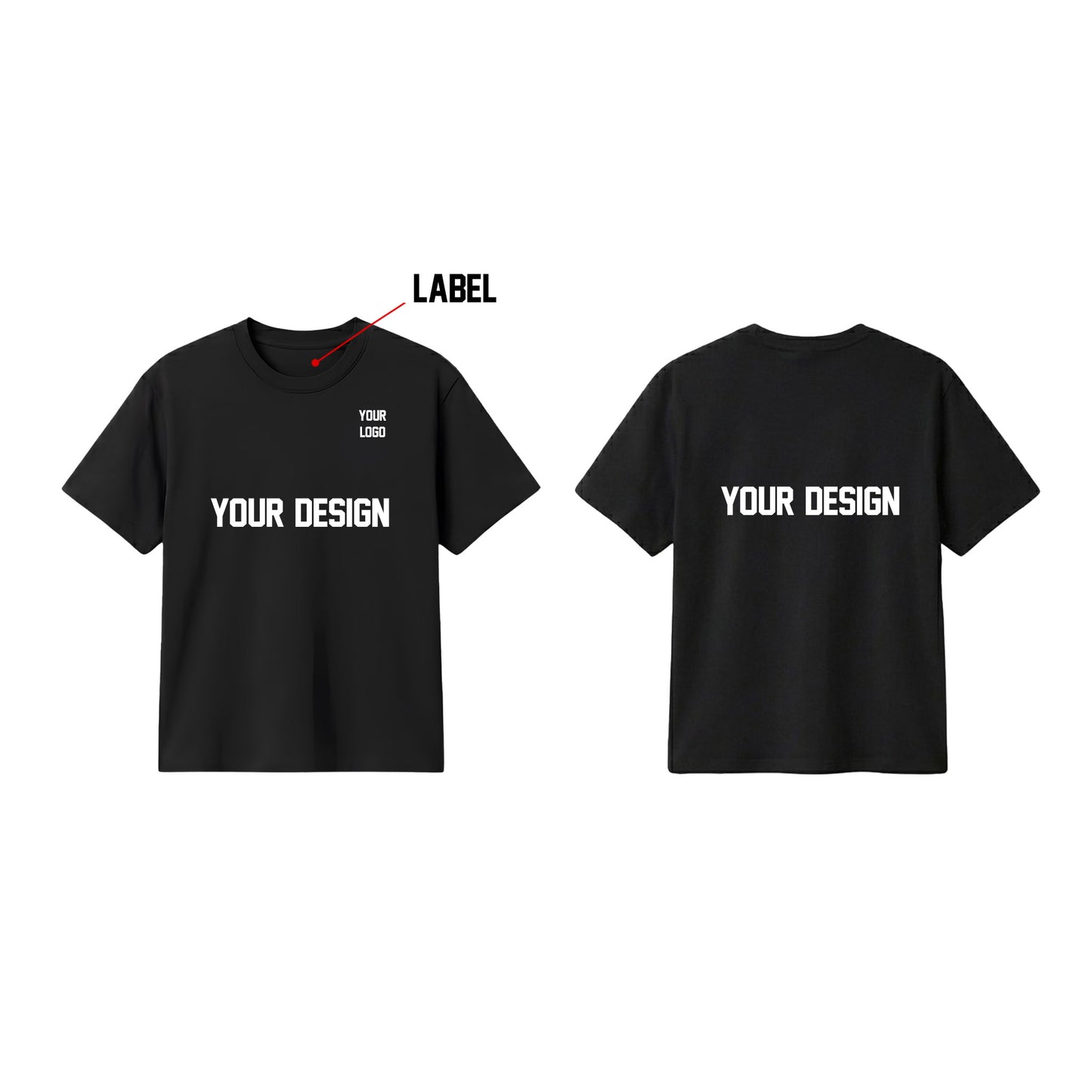 Custom Boys T-Shirts - Solid Design - Personalized Tees