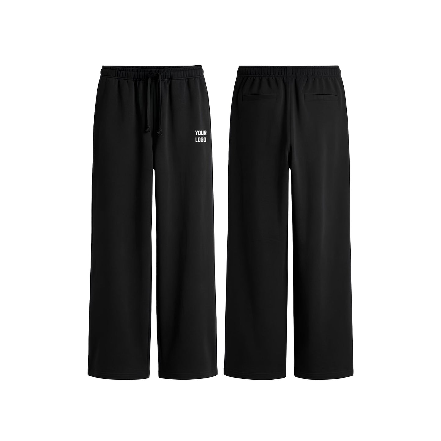 Custom Women Wide Trouser - Solid Color Personalized Bottoms