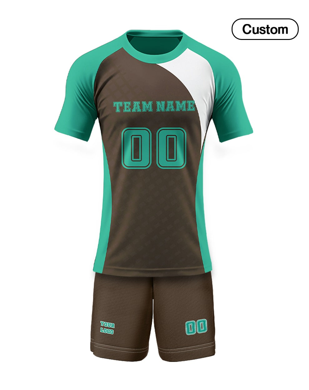 Custom Volleyball Uniform – Raglan Two-Panel Design – Personalized Kit
