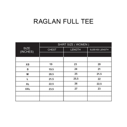 Custom Women Raglan Full Sleeves - Solid Color Personalized Tee