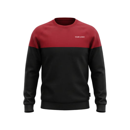 Custom Men Sweatshirt - Split Color Block - Personalized Pullover