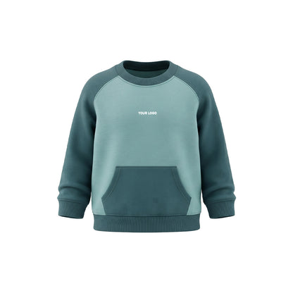 Custom Girls Sweatshirt - Kangaroo Pocket Raglan - Personalized Top