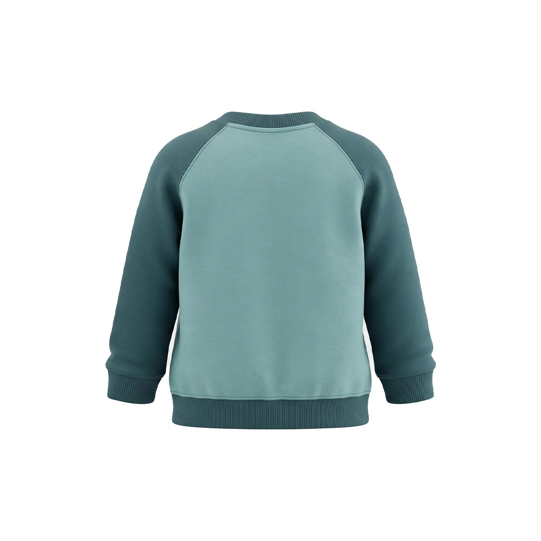 Custom Girls Sweatshirt - Kangaroo Pocket Raglan - Personalized Top
