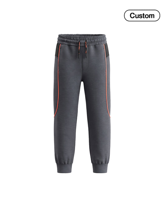 Custom Boys Jogger Pants - Contrast Piping Trim - Personalized