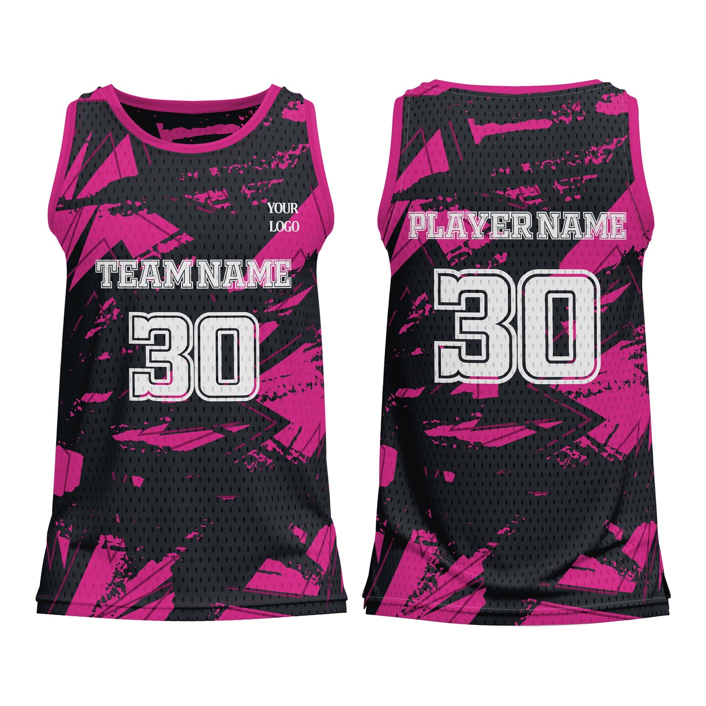 Custom Basketball Tank Top – Abstract Design – Personalized Tank-Top