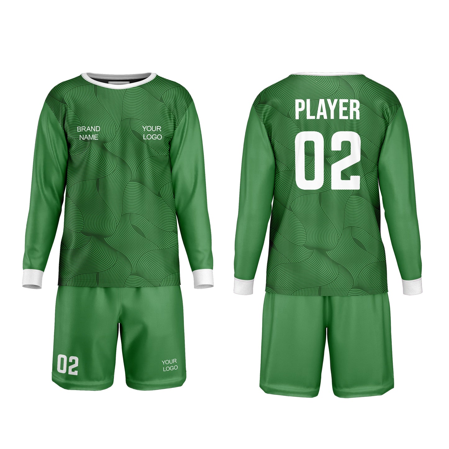 Custom Soccer Goalkeeper Uniform - Wavy - Personalized