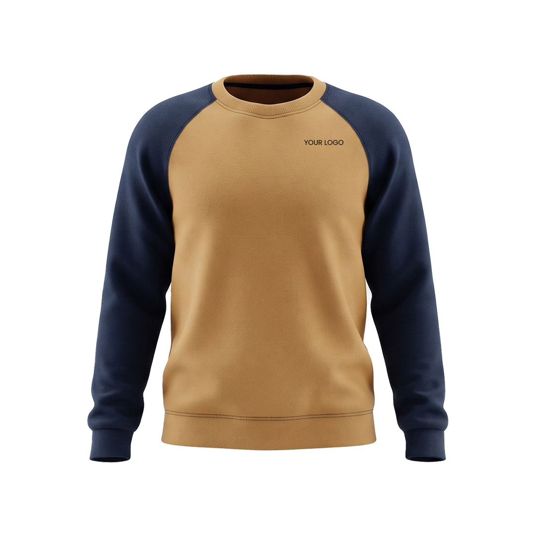 Custom Men Sweatshirt - Classic Raglan Design - Personalized Crewneck