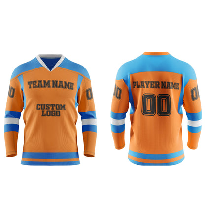 Custom Ice Hockey Jersey - Contrast Trim - Personalized Kit