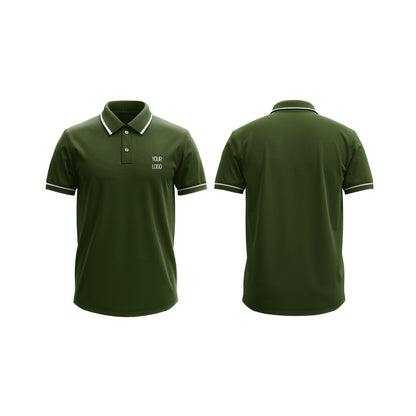 Custom Polo T-Shirt – White Trim Design – Personalized Gear