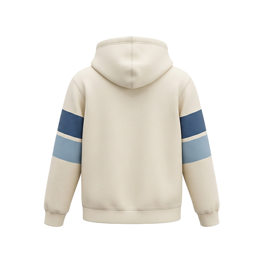Custom Premium Hoodie - Contrast Sleeve Bands - Personalized