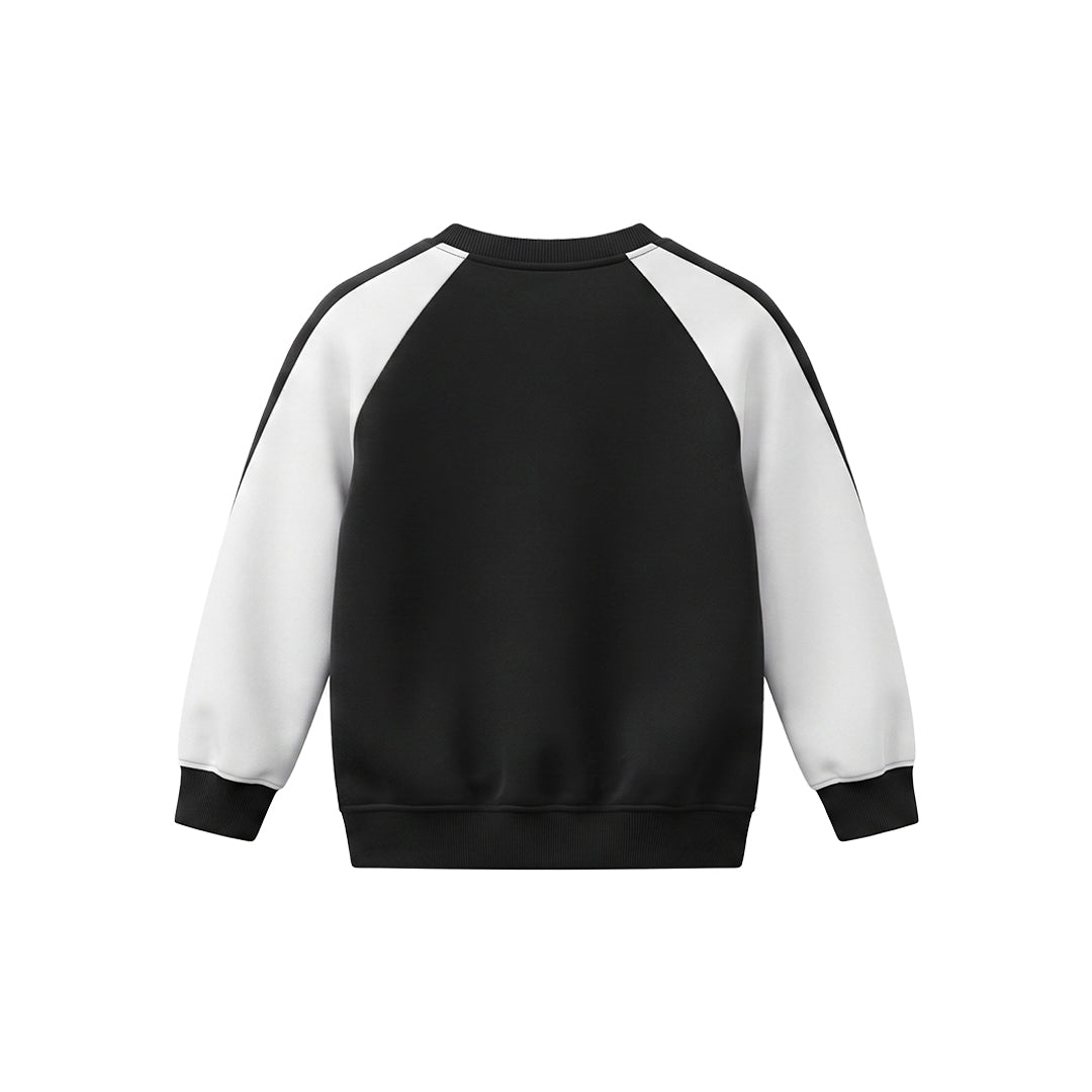 Custom Girls Sweatshirt - Two-Tone Raglan Sleeves - Personalized