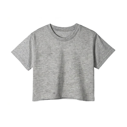 Custom Women Crop-Top - Solid Tone - Personalized Halftee