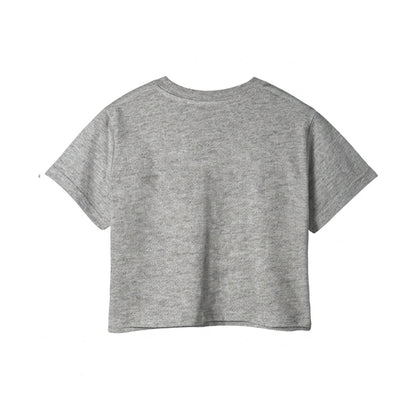 Custom Girls Crop-Top - Solid Design - Personalized Halftee