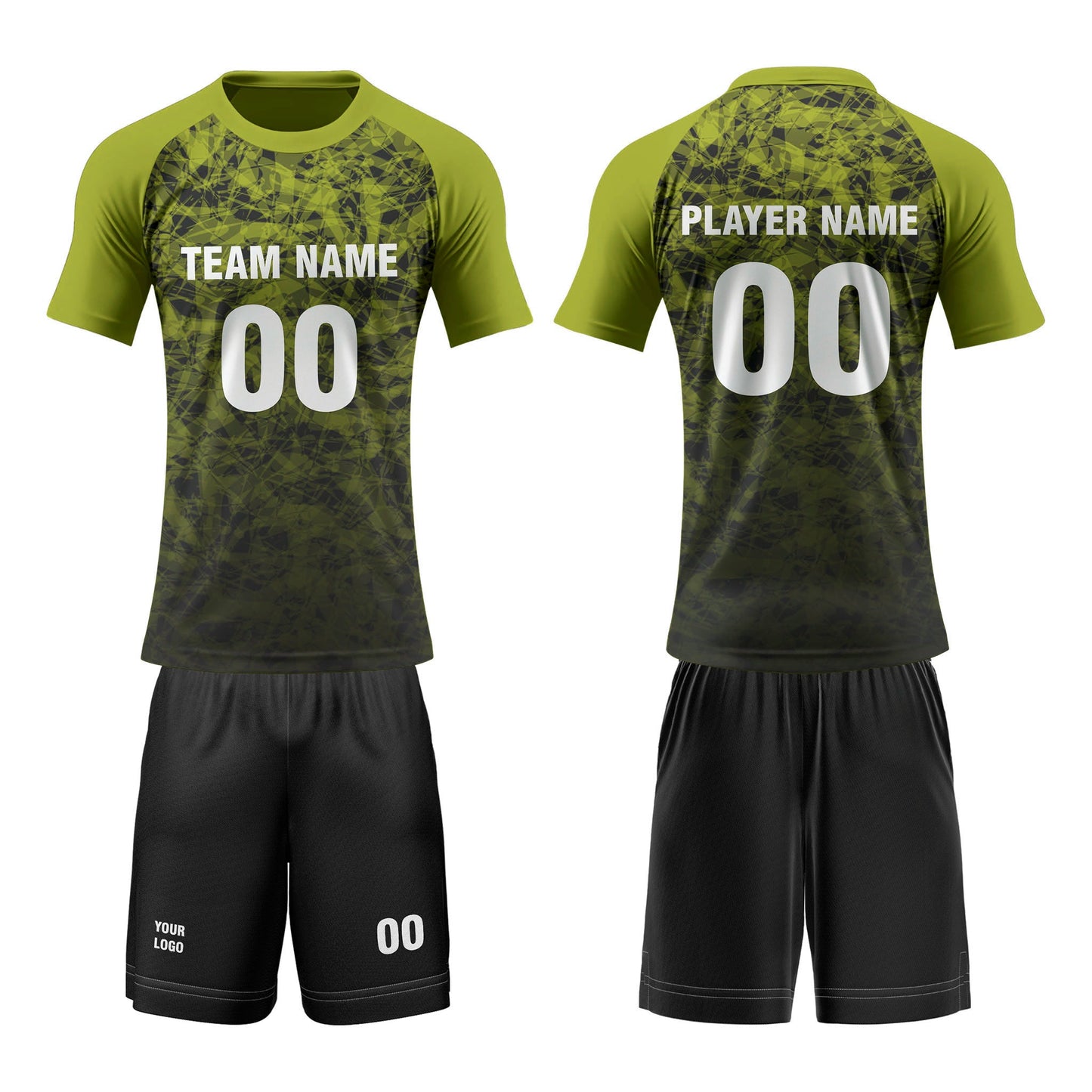 Custom Volleyball Uniform - Abstract Gradient - Personalized Teamwear