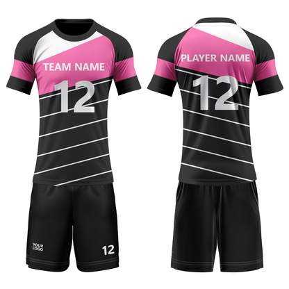 Custom Volleyball Uniform - Two-Tone Stripe - Personalized Teamwear