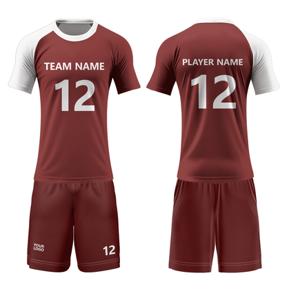 Custom Volleyball Uniform - Asymmetric Sleeve Design - Personalized Kit