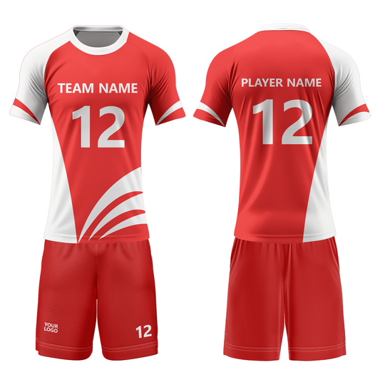 Custom Volleyball Uniform - Abstract Design - Personalized Uniform