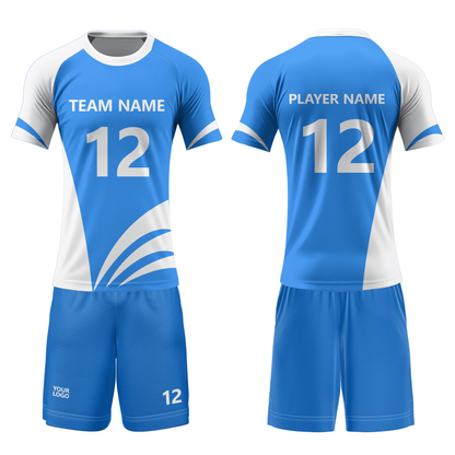 Custom Volleyball Uniform - Abstract Design - Personalized Uniform