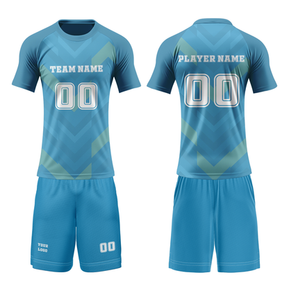 Custom Volleyball Uniform - Abstract Design - Personalized Teamwear