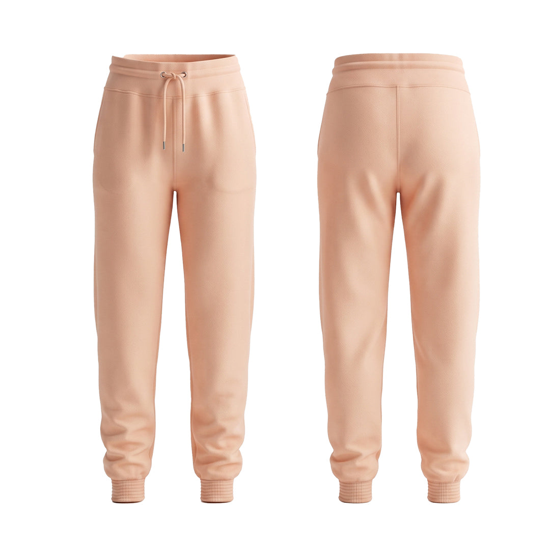 Custom Women Cargo Joggers - Ribbed Ankle Cuff - Personalized
