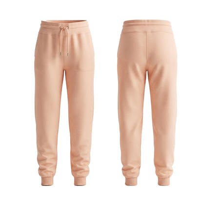 Custom Women Cargo Joggers - Ribbed Ankle Cuff - Personalized