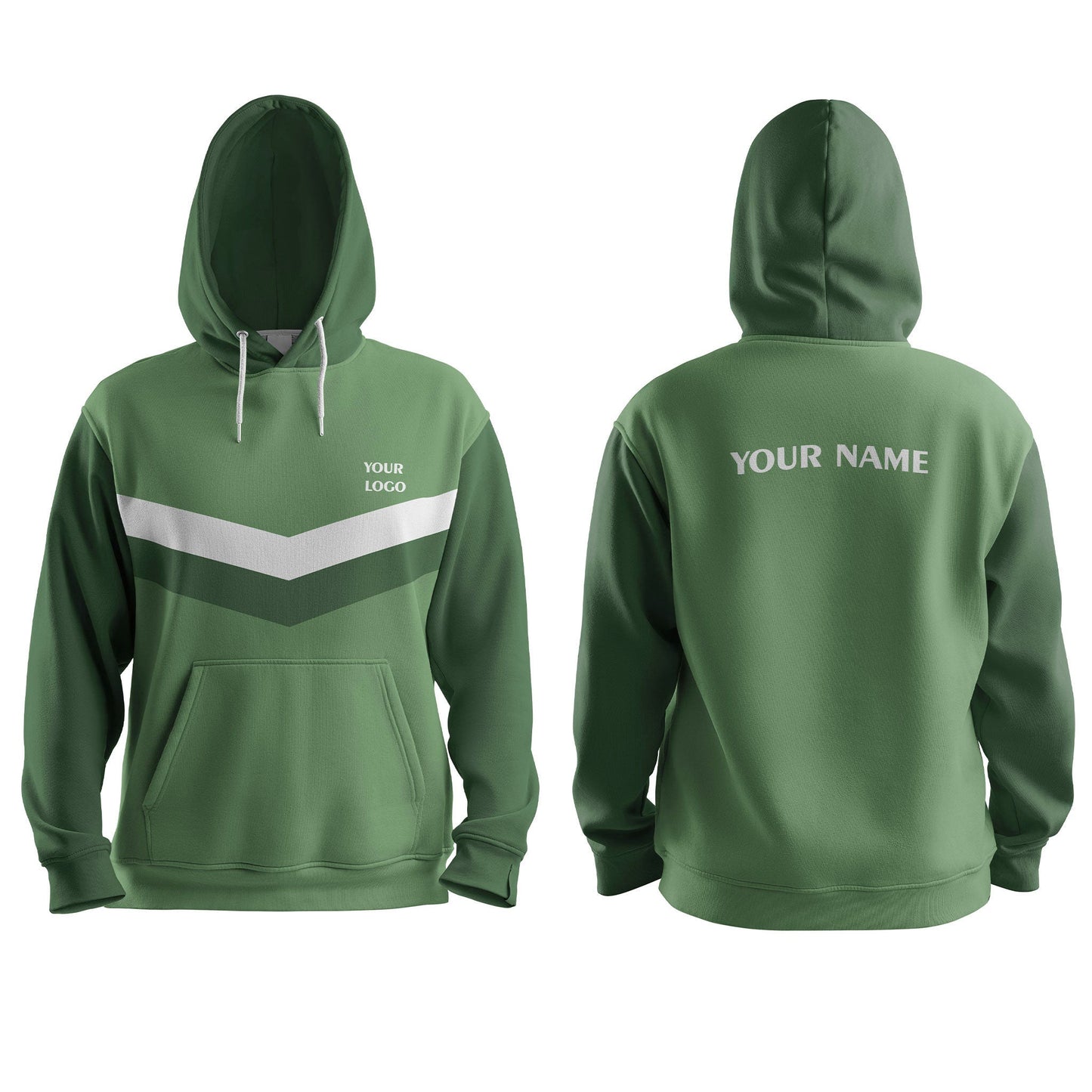 Custom Hoodie - Panel Stripe Design - Personalized Apparel