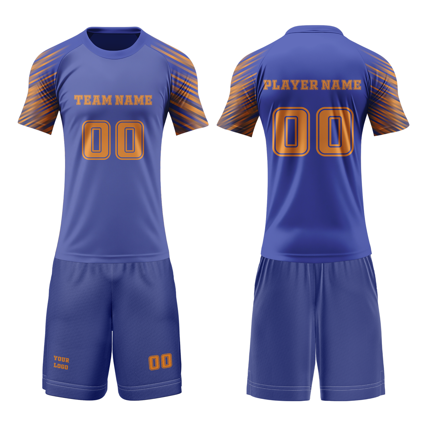 Custom Volleyball Uniform - Stripe Design - Personalized Kit