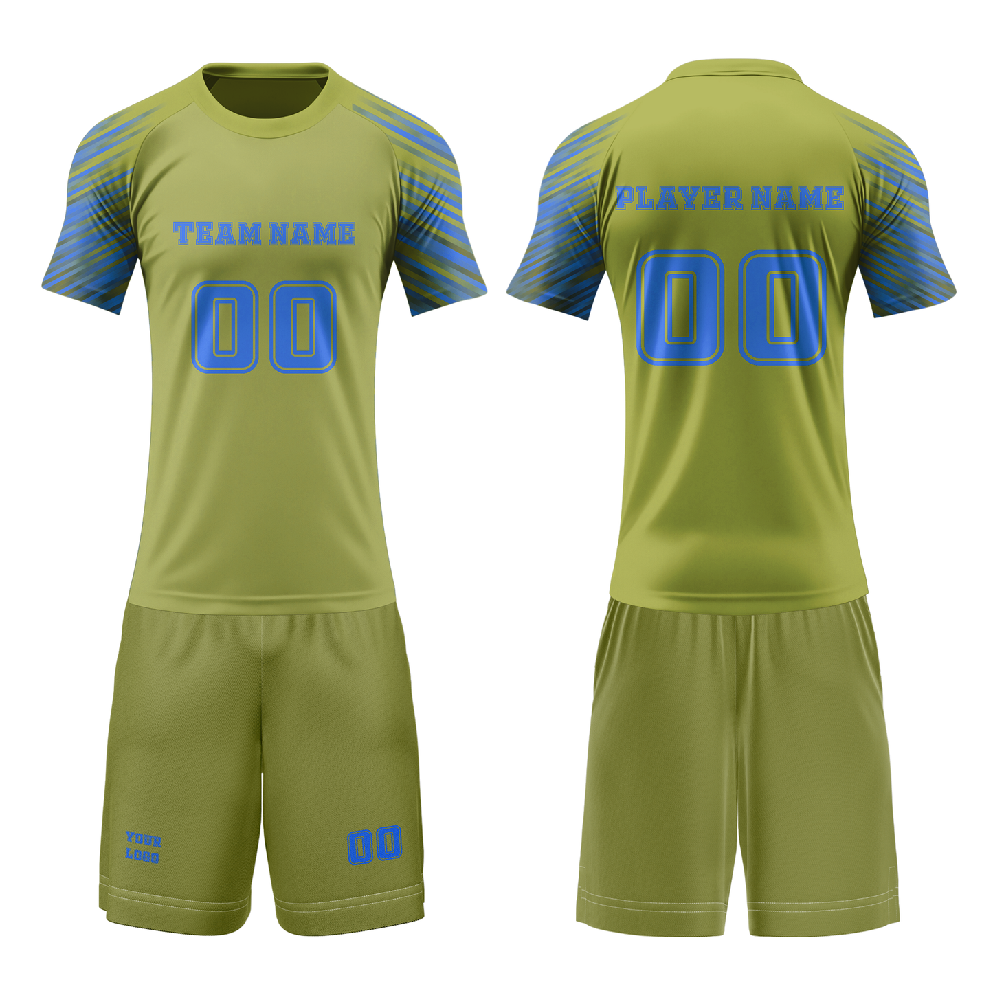 Custom Volleyball Uniform - Stripe Design - Personalized Kit