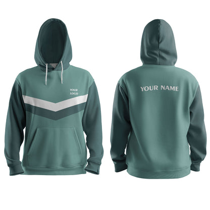 Custom Hoodie - Panel Stripe Design - Personalized Apparel