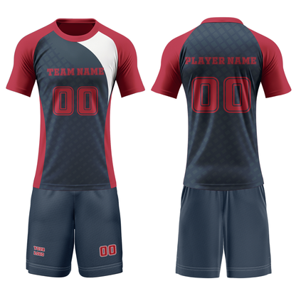 Custom Volleyball Uniform – Raglan Two-Panel Design – Personalized Kit