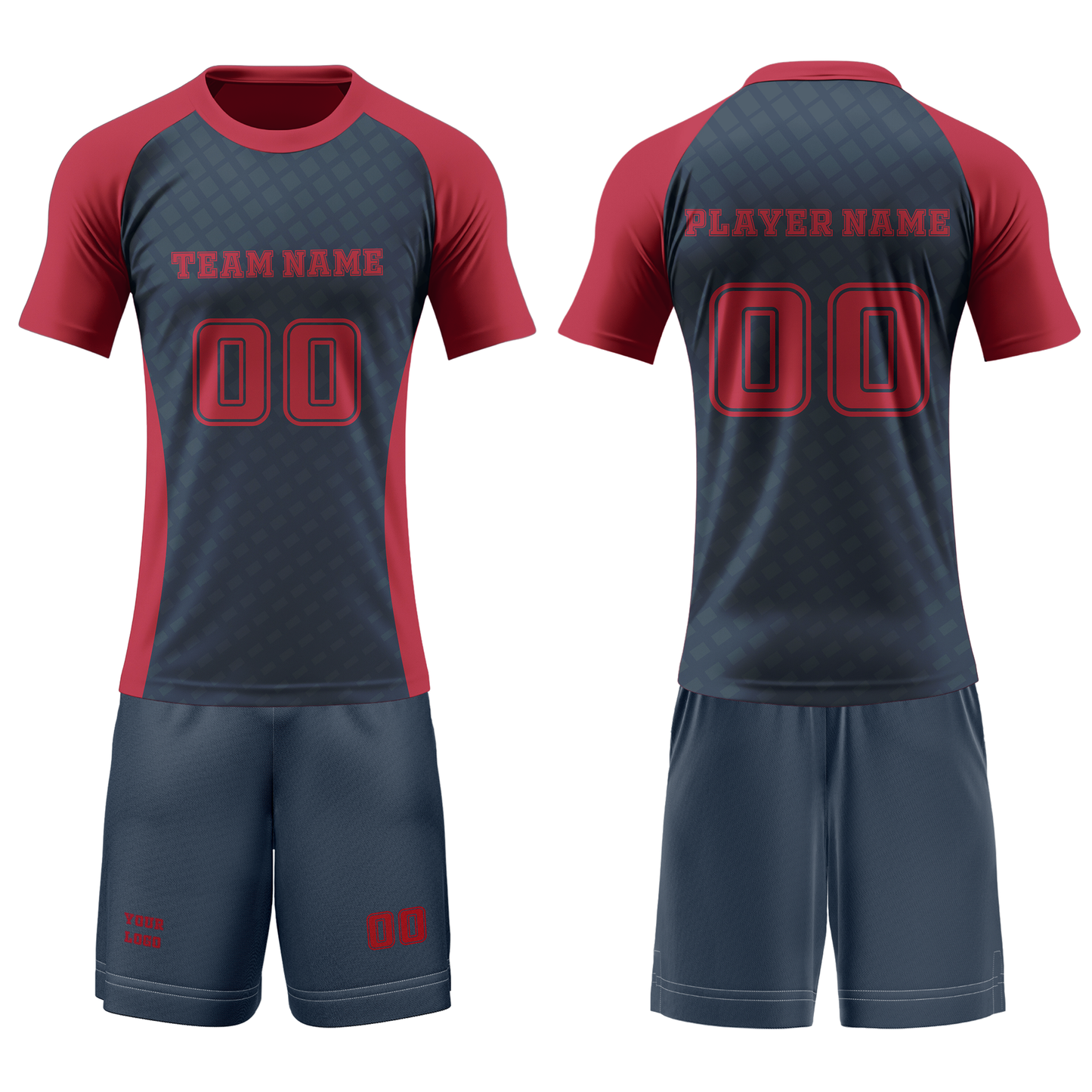 Custom Volleyball Uniform - Raglan Design - Personalized Uniform
