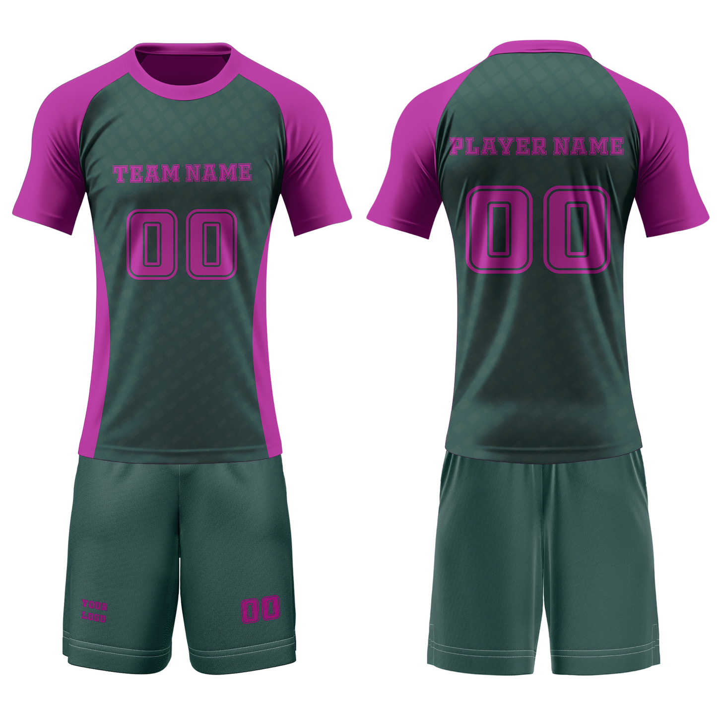 Custom Volleyball Uniform - Raglan Design - Personalized Uniform