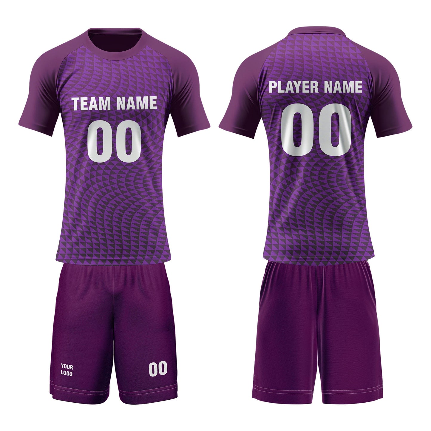 Custom Volleyball Uniform - Abstract Geometric - Personalized Team Kit