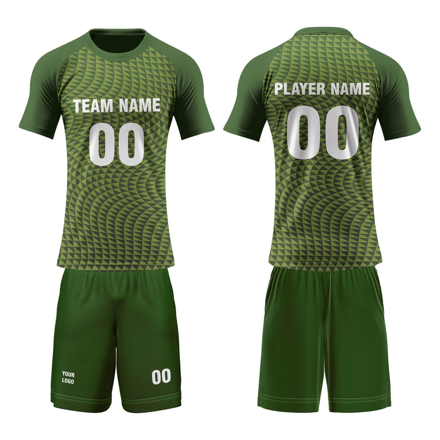 Custom Volleyball Uniform - Abstract Geometric - Personalized Team Kit