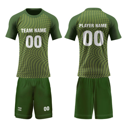 Custom Volleyball Uniform - Abstract Geometric - Personalized Team Kit