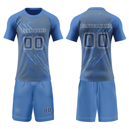 Custom Volleyball Uniform - Abstract Scratch Design - Personalized Team Kit