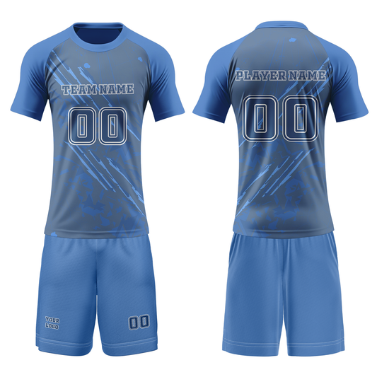 Custom Volleyball Uniform - Abstract Scratch Design - Personalized Team Kit