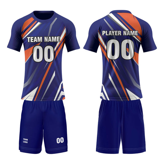 Custom Volleyball Uniform – Abstract Accent Design – Personalized Kit