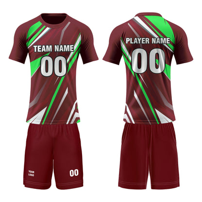 Custom Volleyball Uniform  - Abstract Accent - Personalized Kit