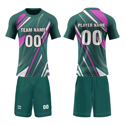 Custom Volleyball Uniform  - Abstract Accent - Personalized Kit