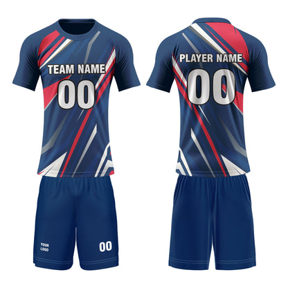 Custom Volleyball Uniform  - Abstract Accent - Personalized Kit