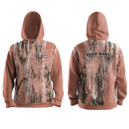 Custom Hoodie - Abstract Camo Design - Personalized Sweatshirt